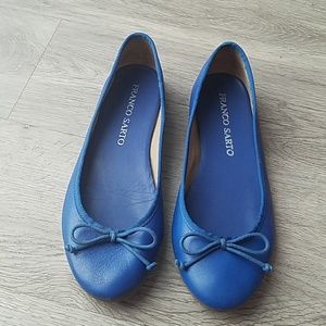 Franco Sarto 5.5 M blue ballet flats